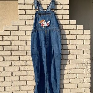Vintage Disney Grumpy Overalls -size XL